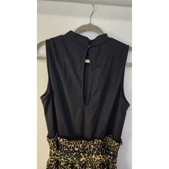 As U Wish Women's Jumpsuit Tie Waist Sleeveless, Wide Leg, Dressy Size Large - Picture 4 of 6